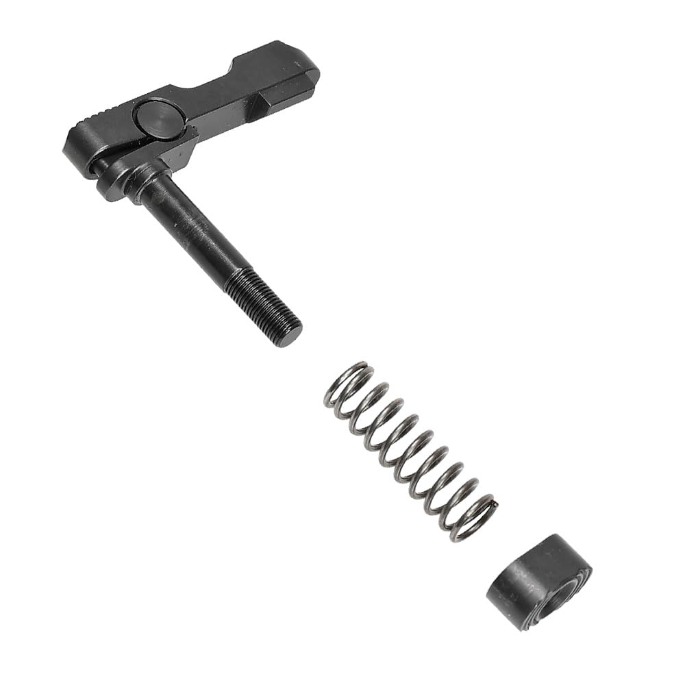 Ryohinbuhin Tokyo Marui MWS Compatible 5KU NORGON LLC Ambidextrous Magazine Catch Replica, Steel CNC Blued Finish, Black