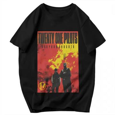 Twenty One Pilots Unique Y2K Graphic Unisex Clothing New In Top Tees Unisexs Short Sleeve Round Neck Printing Pullover TShirts