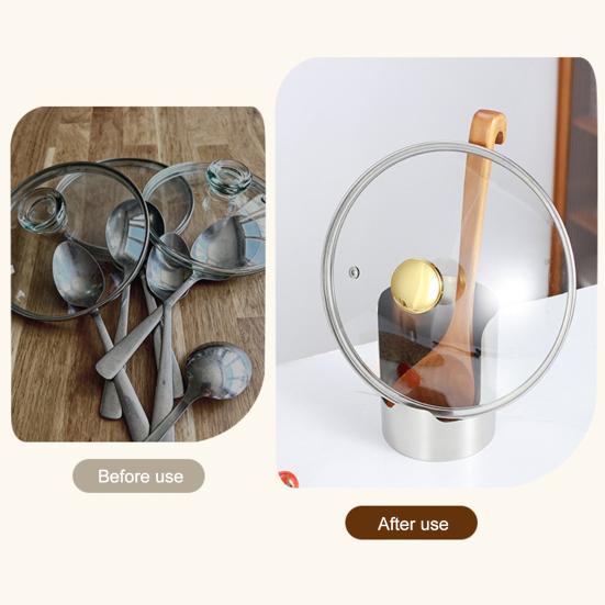 Stainless Steel Spoon Rest, Kitchen Utensil Holder for Ladle Spatula Chopsticks, Buffet Serving Spatula Tray