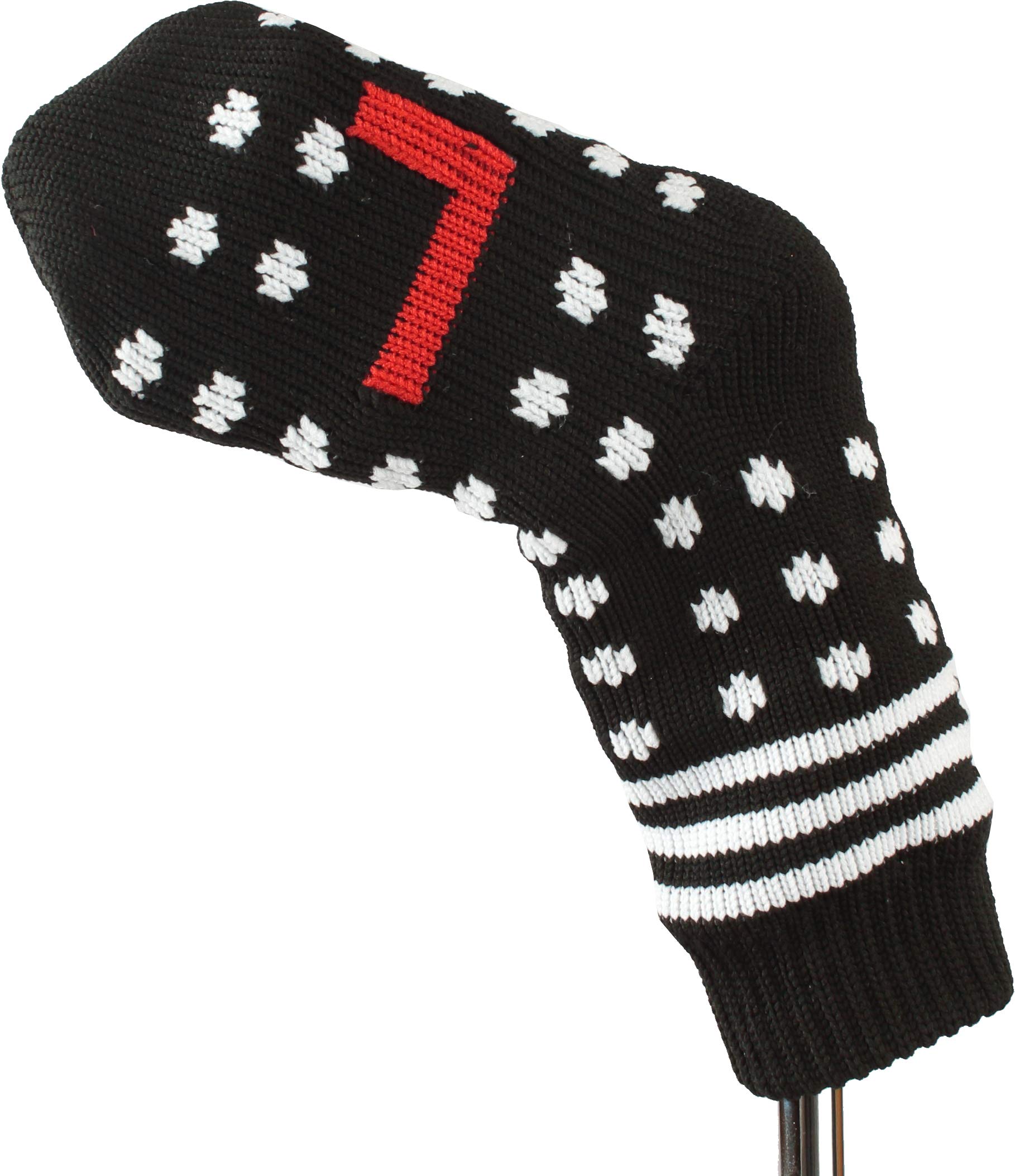 

MEGA GOLF Iron Cover Black [Dot] Long Neck Socks Count [5-9,P,S+Plain] MGHC-2021 8 pieces