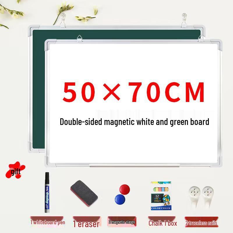 Mobile Double-Sided Magnetic Blackboard & Whiteboard for Home or Office