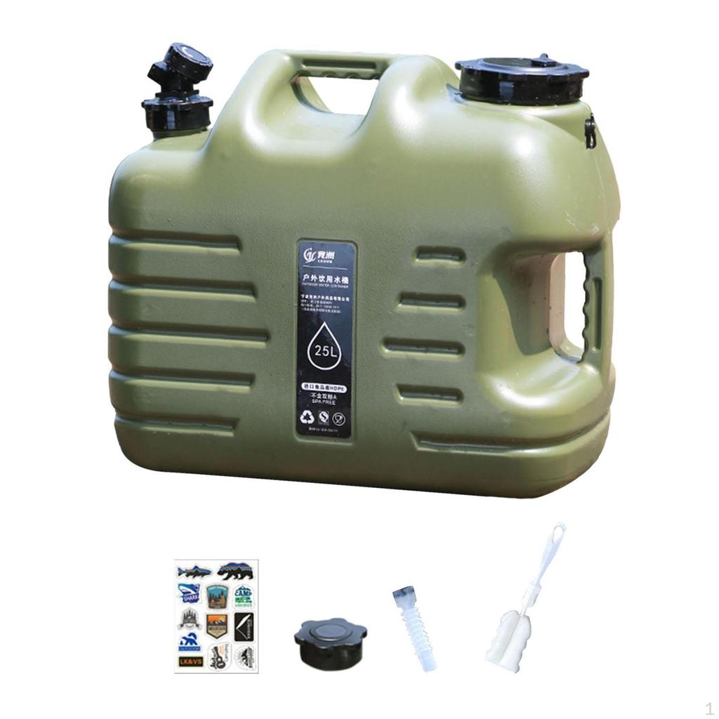 Water Carrier with Faucet for Outdoor Activities, Storage Jug Fishing and Handwashing