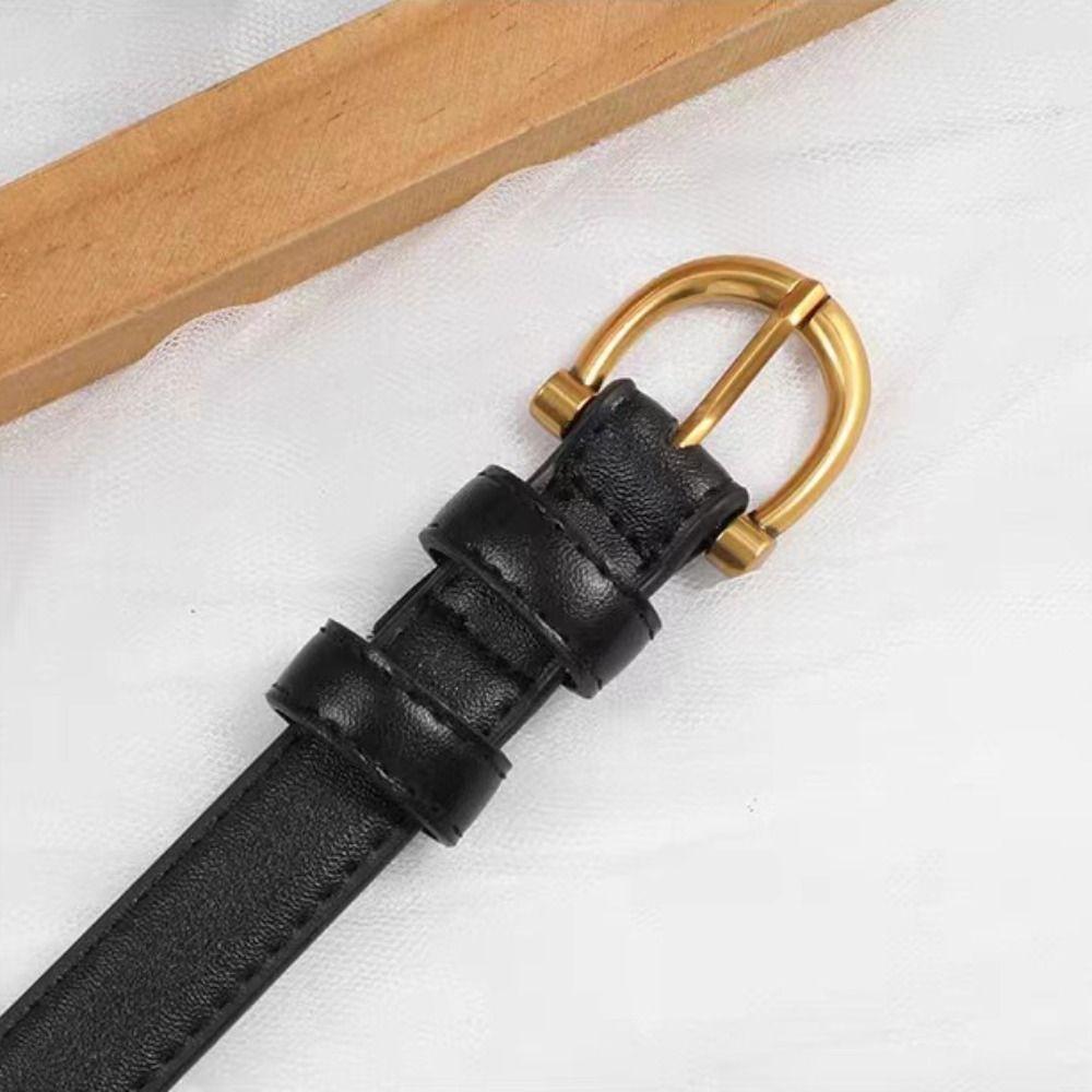 Jeans Decor Pu Waistbands Thin Trouser Decoration Simple Women Belt  Female/Girls