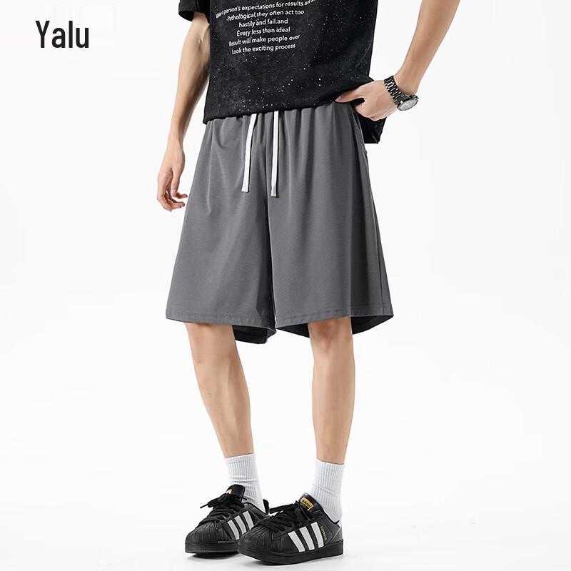 Yalu Men s Ice Silk Quick-Dry Straight Shorts L