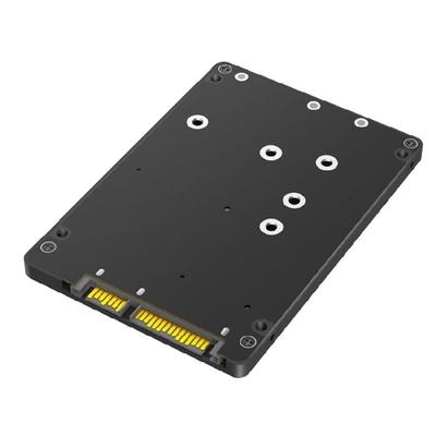 SSD Adaptörü M.2 mSATA'yı 2,5 inç SATA3.0 Adaptör Dönüştürücülerle Birleştirir Plastik Muhafazalı Harici SSD Kılıfı Kutusu