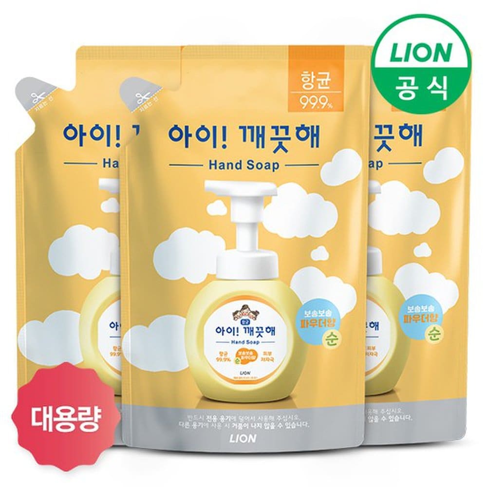 

Lion Жидкое мыло для рук Большая упаковка 450 мл x 3 Pure Refill 450ml x 3
