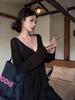 Tencel V-neck Ribbed Sheer Long Sleeve Loose Sun Protection Women's Top