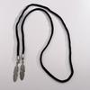 Punk Bolo Tie Cowboy Feathers Feathers Necktie Necklace Semi-finished Accessory