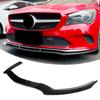 3PCS Front Bumper Lip High Strength ABS Bumper Lip Spoiler Body Kit for CLA-Class C117 Facelift Standard 2016-2019