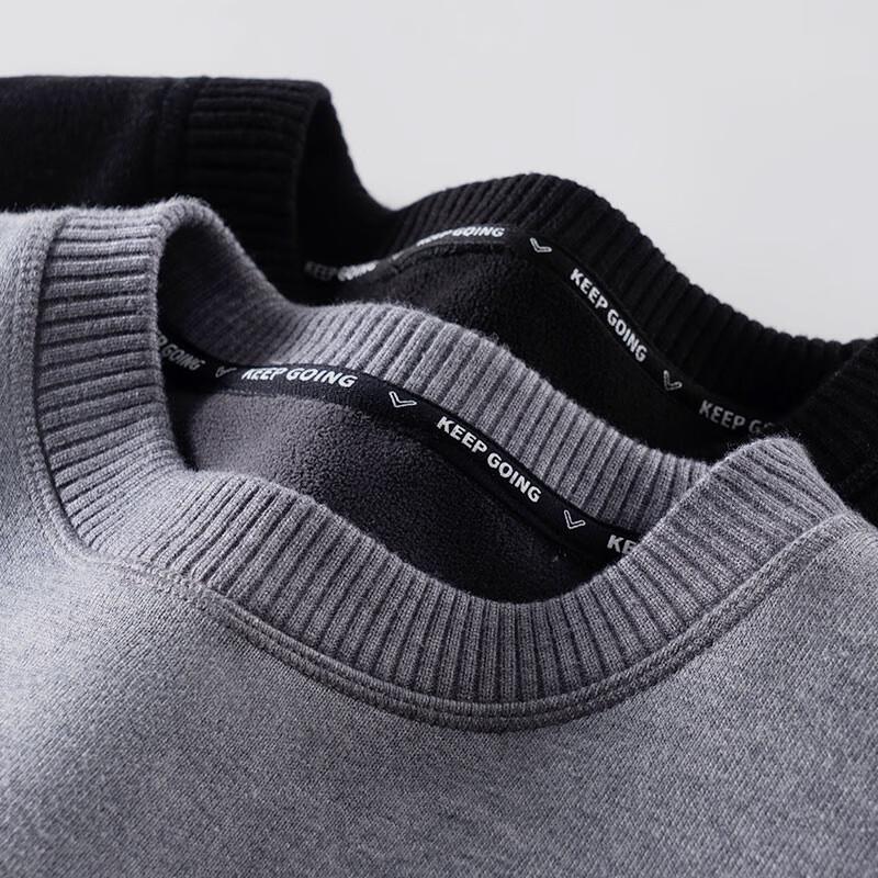 Jeanswest Z Unisex Plush Lined Round Neck Sweater