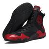 Boxing Shoes Men's Women's Sanda Combat Wrestling Short Boots Long Cowhide Sole Wear-resistant
