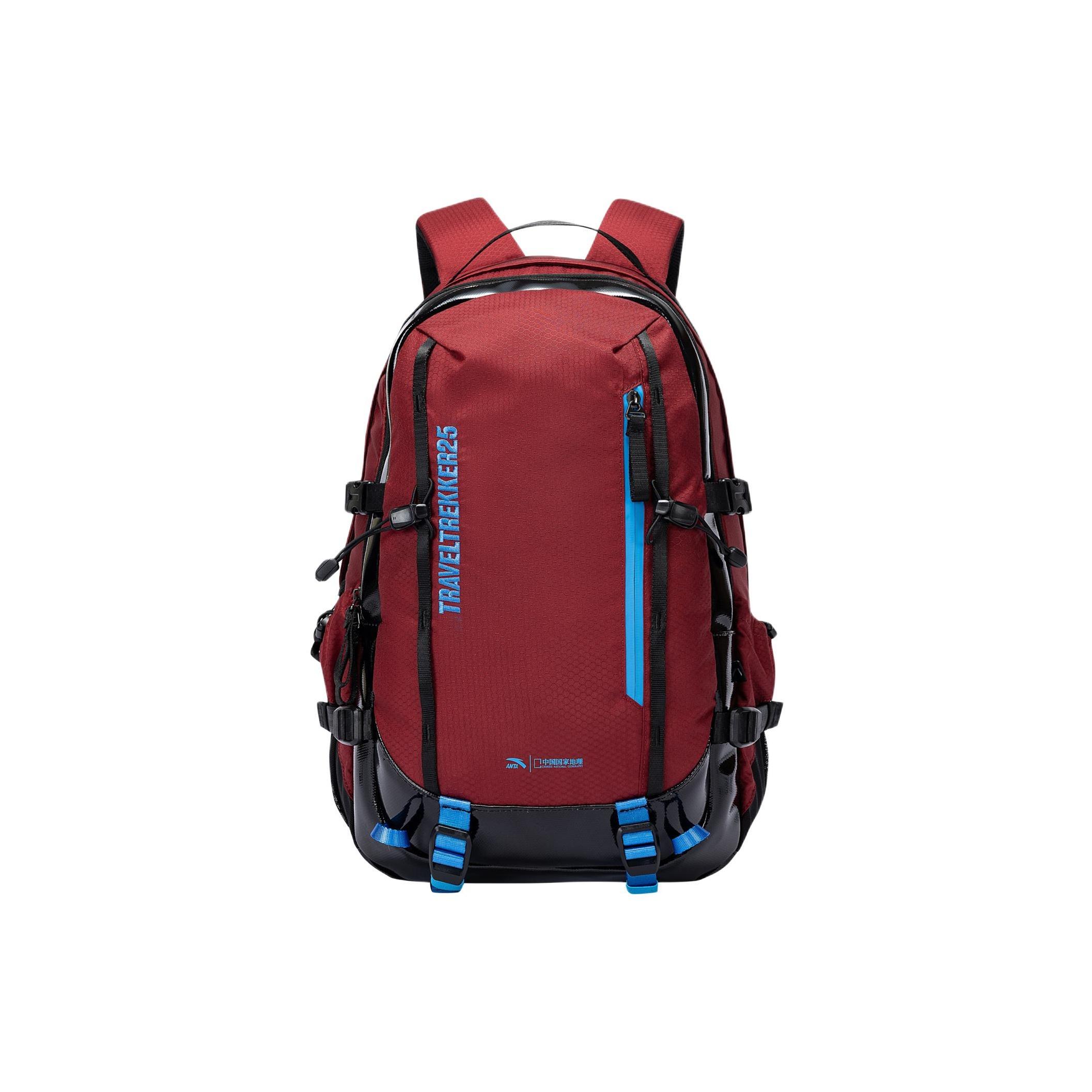 Anta TT25 Baichuan Professional Outdoor Sports Polyester Backpack Unisex Backpack Red 192546165D-11 Chestnut