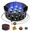 Outdoor Windproof Camping Gas Stove Furnace Burning Propane Burner With Piezoelectric Ignition For Picnic Cooking Hiking Burner