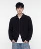 AGOD Refined Two-Way Knit Zip-Up [Black]