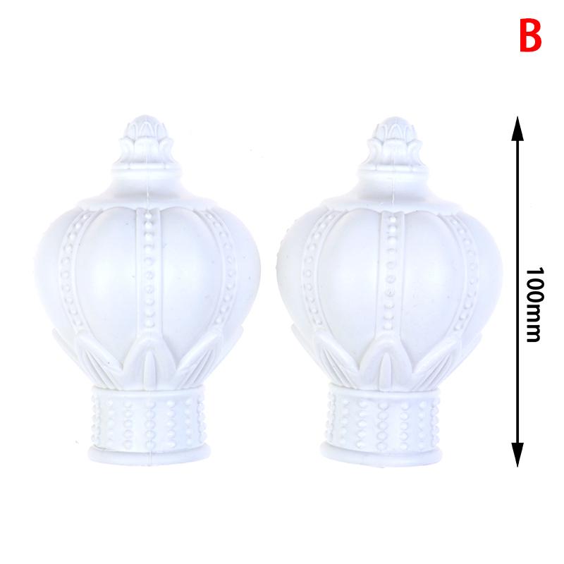 uxcell® Curtain Rod Cap Finials Plastic Vintage for 28mm Dia Rod White 66 x 115mm 2 Pcs uxcell® Curtain Rod Cap Finials Plastic Vintage for 28mm Dia Rod White 66 x 115mm 2 Pcs