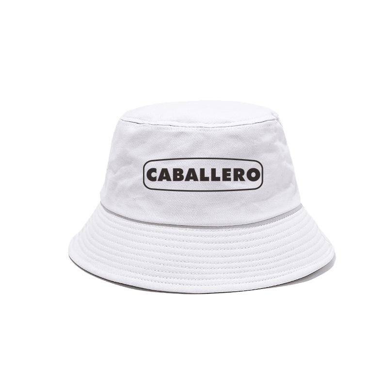 Caballero Bucket Hat Cap Unisex Women Unisex Panama Cap Outdoor Summer Cotton Caballero Motorcycle Bob Caps MZ