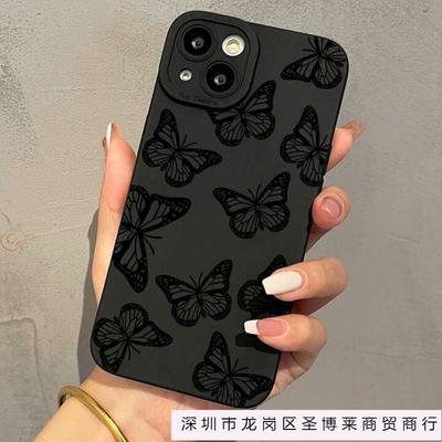 Black Butterfly for Apple 15 Mobile Phone Case Iphone12promax Case 14/13/11/XSMAX Pupil Eye 16