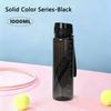 1000ML Large Capacity Sports Bottle, Outdoor Travel Gym Jugs Water Bottle with Straw for Sport, Gym, Running, School