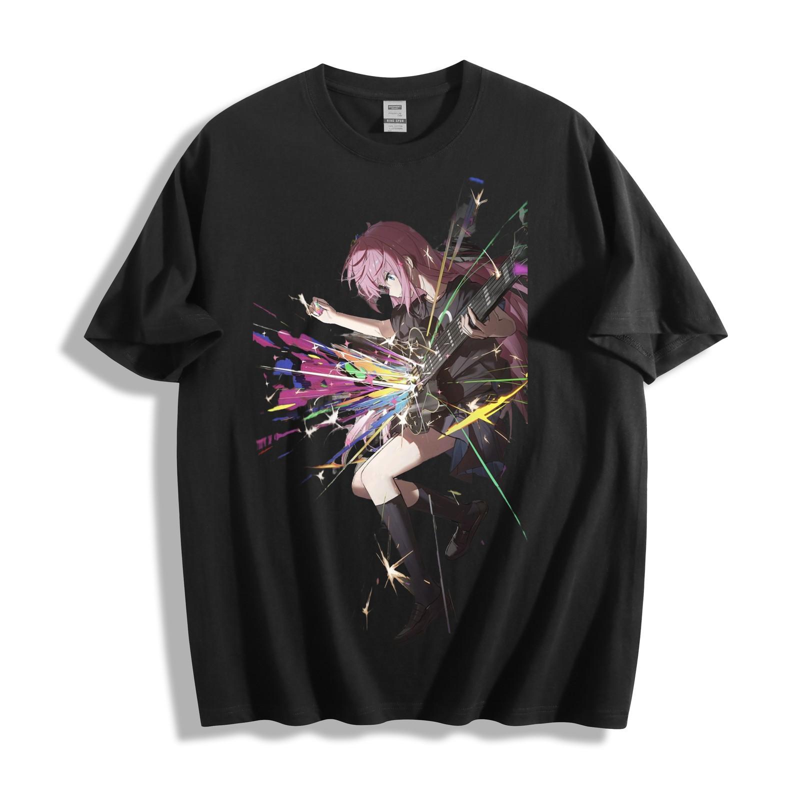 Bocchi the Rock! Hitori Gotoh Electric Guitar Explosion T-Shirt M