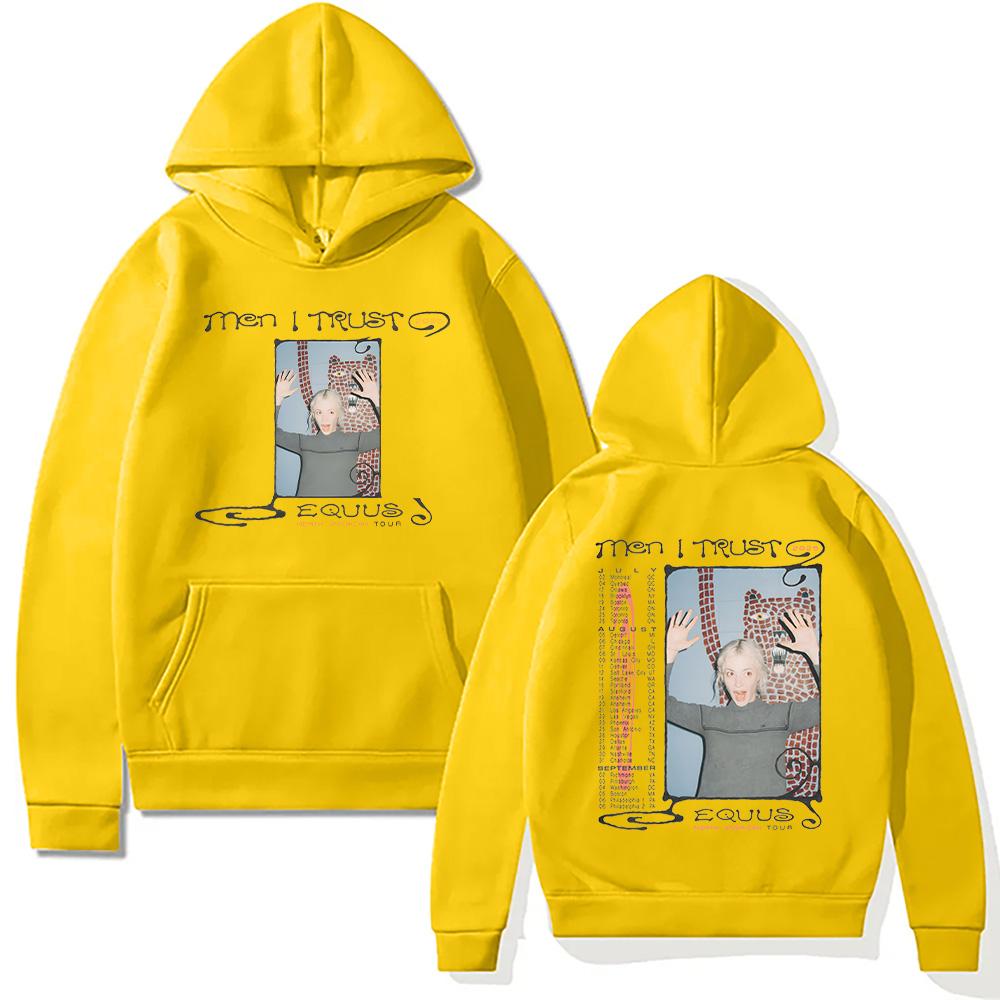 Men I Trust Equus Tour 2025 Hoodies Men I Trust Band Creative Harajuku Aesthetic Sweatshirt Unisex Y2K Soft Fleece Pullover