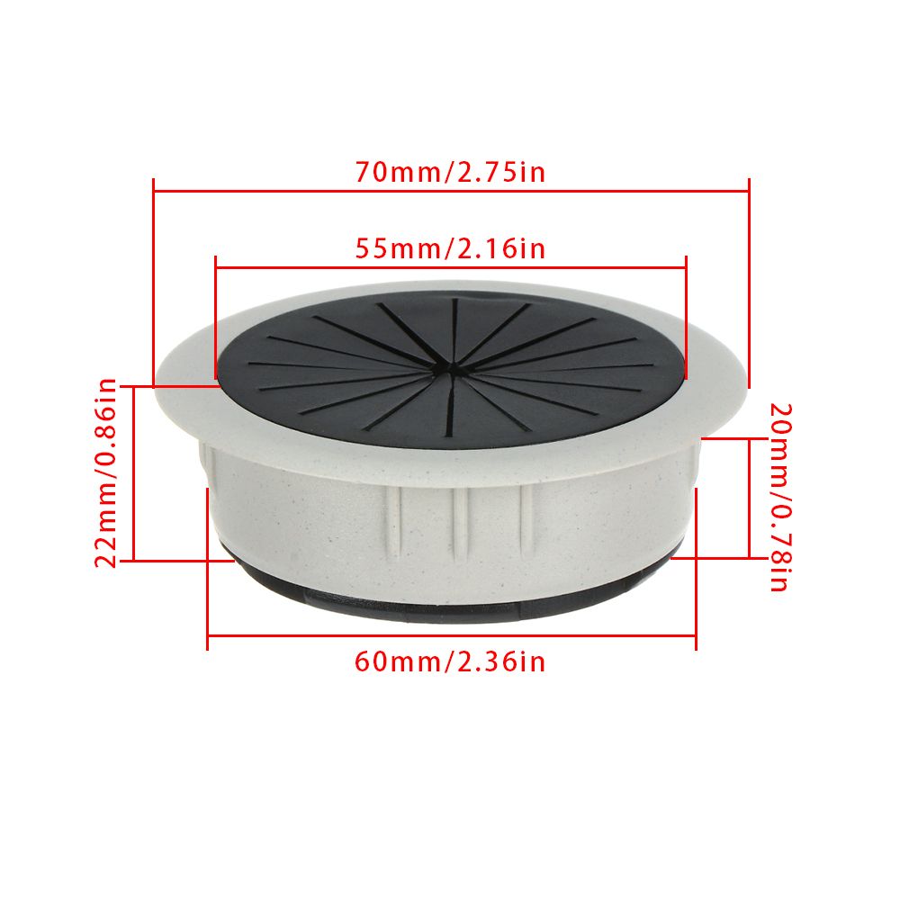 Tidy Cable Clamp Buckle Line Office Wire Hole Cover Computer Grommet Line Box Desk Table Cable Fastener