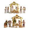 Baby Jesuses Holy Family Statue Miniature Christmas Nativity Scene Sculpture P9YB