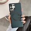 For Samsung Galaxy S25 Ultra Case Compatible with MagSafe Anti-Drop PU Leather+TPU Cover