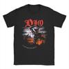 Herren T-Shirt Dio Band Vintage 100% Baumwolle T-Shirts Kurzarm T-Shirts Rundhals Kleidung Übergröße - Herren Sommer Baumwolle Grap...