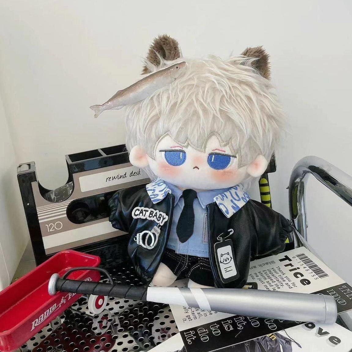 

20cm Doll Clothes Cool And Handsome Police Squad Set Cotton Doll Clothing Doll Refill Collect Gifts