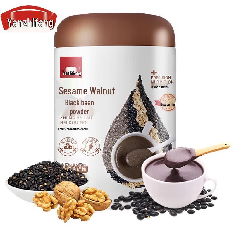 Yan Zhi Fang Black Sesame Walnut Black Bean Powder