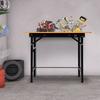 Banco da Lavoro Pieghevole per Garage da 100 cm, Tavolo da Artigianato Workstation in MDF, Struttura Robusta in Acciaio con Righello, Goniometro