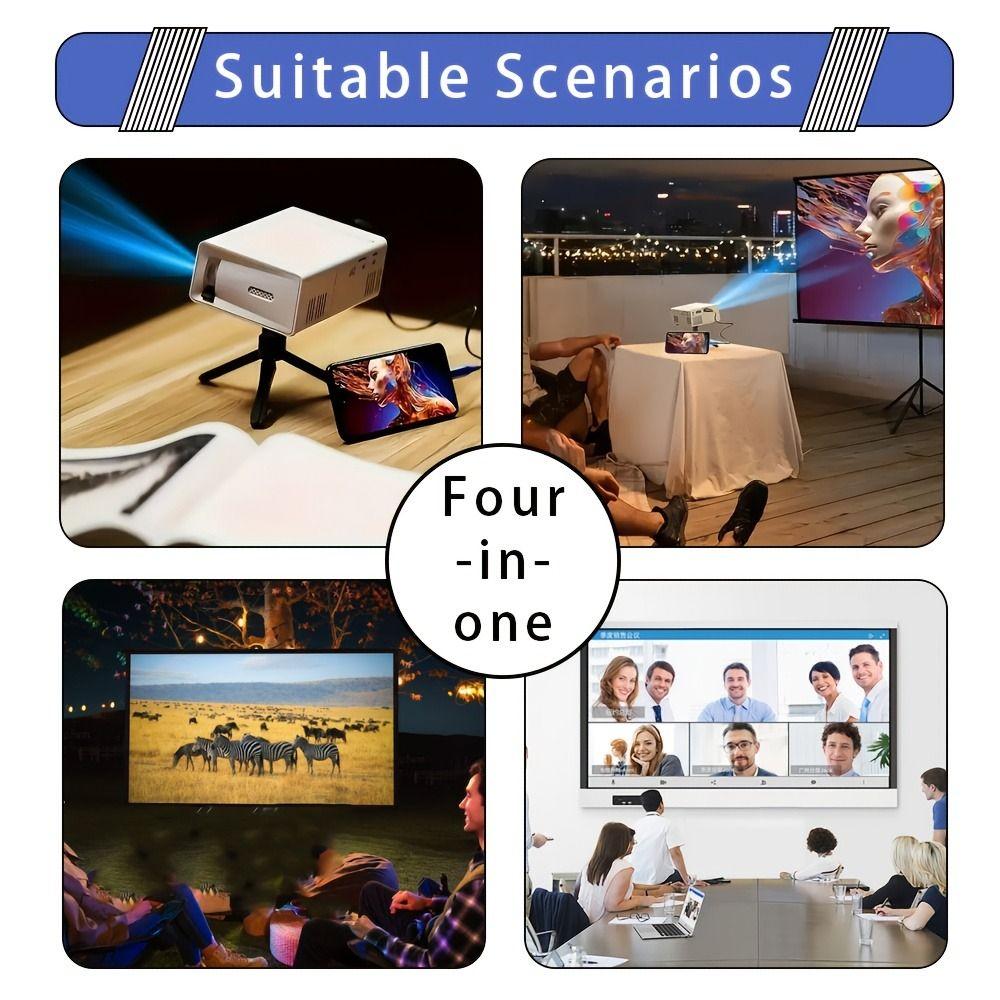 Built-in Speaker Mini Projector Remote Control Home Theater Projector LED Projector Outdoor Movies