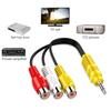 AV Adapter Cable AV Input Connector User-Friendly Adapter Cable Replacement for Video TV Player School Home Workplace Audio