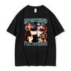 Registrierter Flex-Sünder Lustige Fitnesskleidung Muskel-T-Shirt Herren Damen Gothic High Street T-Shirt Übergroße Kurzarm-T-Shirts