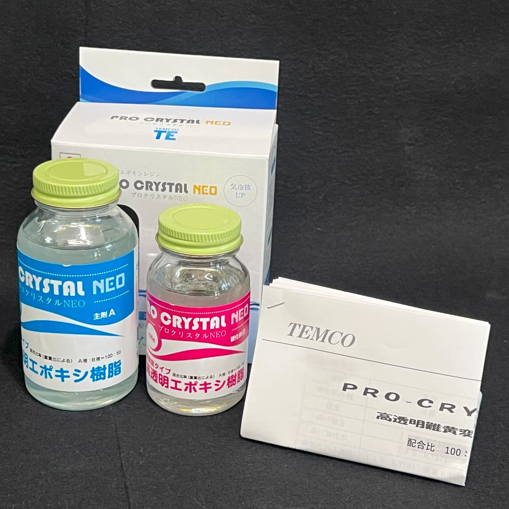 Temco Fine PRO CRYSTAL NEO Epoxy Resin, 300g