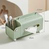 Facial Tissue Holder Modern Dispenser Box for Living Room Vanity Green