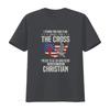 I Proudly Stand For The Flag And Kneel Cross T Shirt vintage Washed Soft Slightly Stretched Versatile fashion Casual