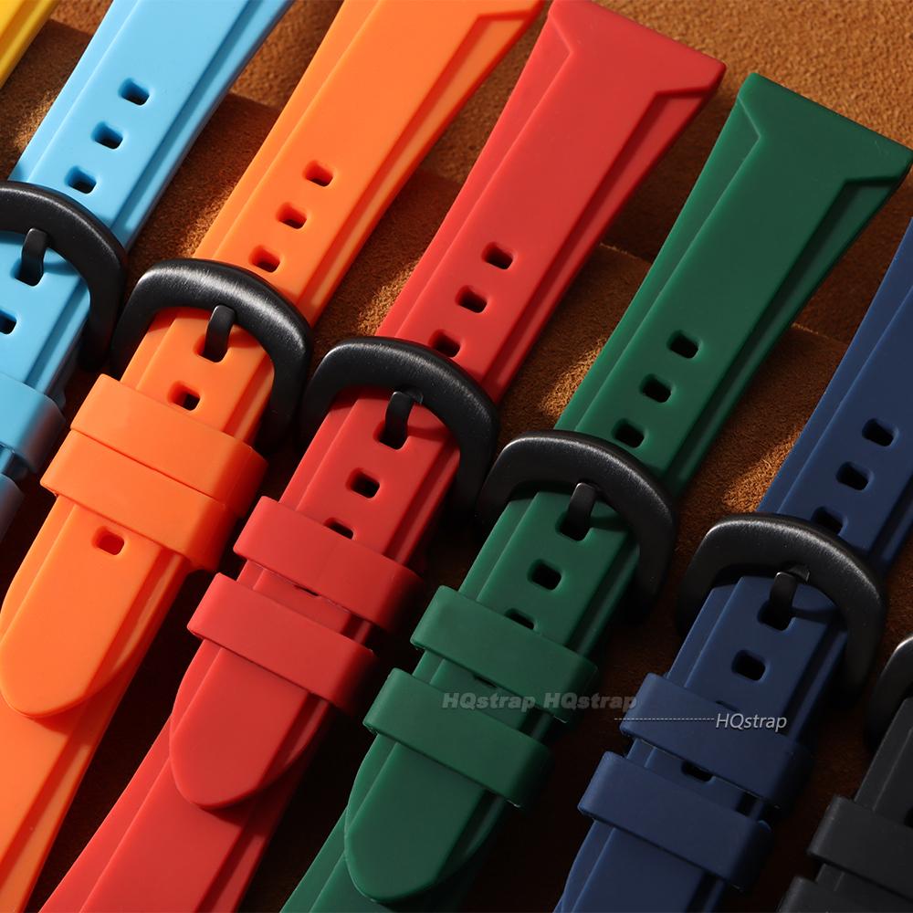 Soft Silicone Watchband for Panerai Strap 22mm 24mm 26mm Rubber Watch Band for Seiko Men Women Sport Replacement Bracelet