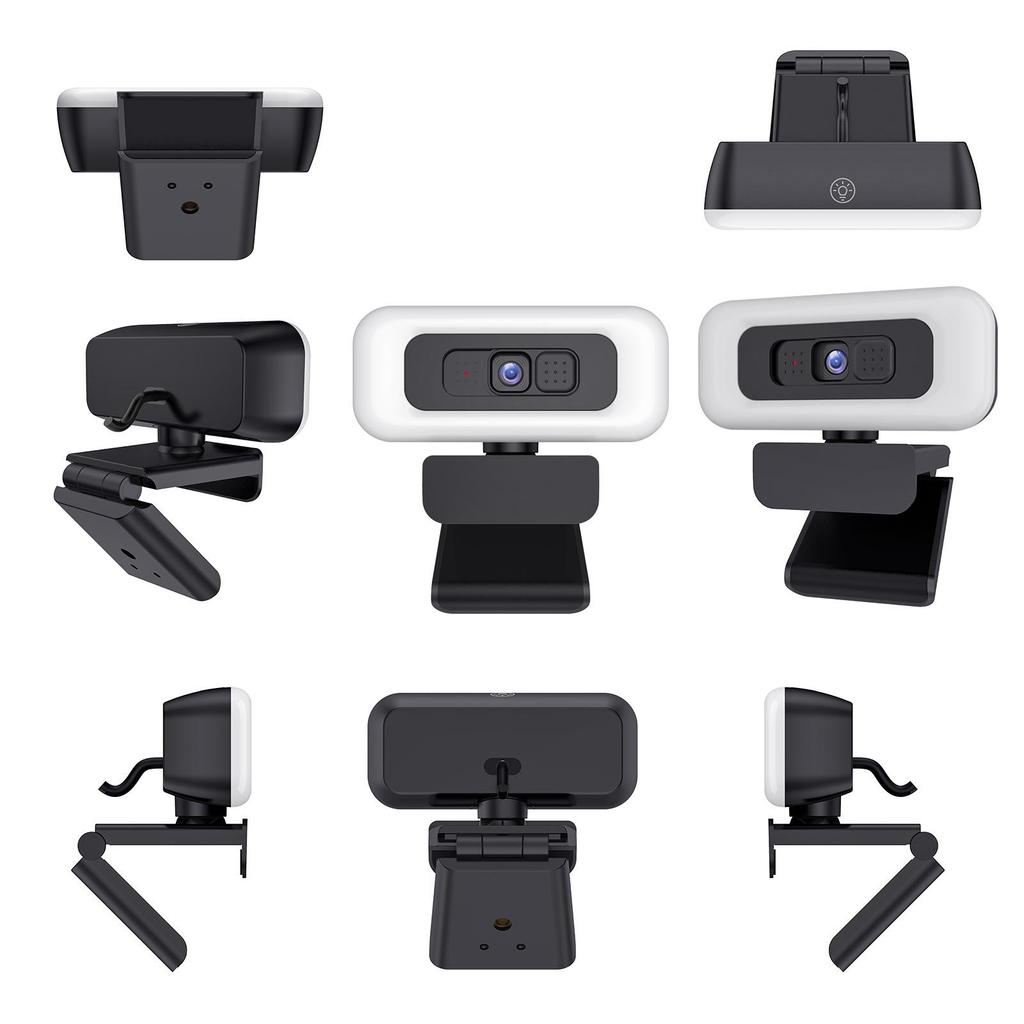 B21 4K USB Camera with Fill Light for Streaming & Conferences