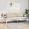 Back Cushion Cream 200 x 50 cm Microfiber Fabric
