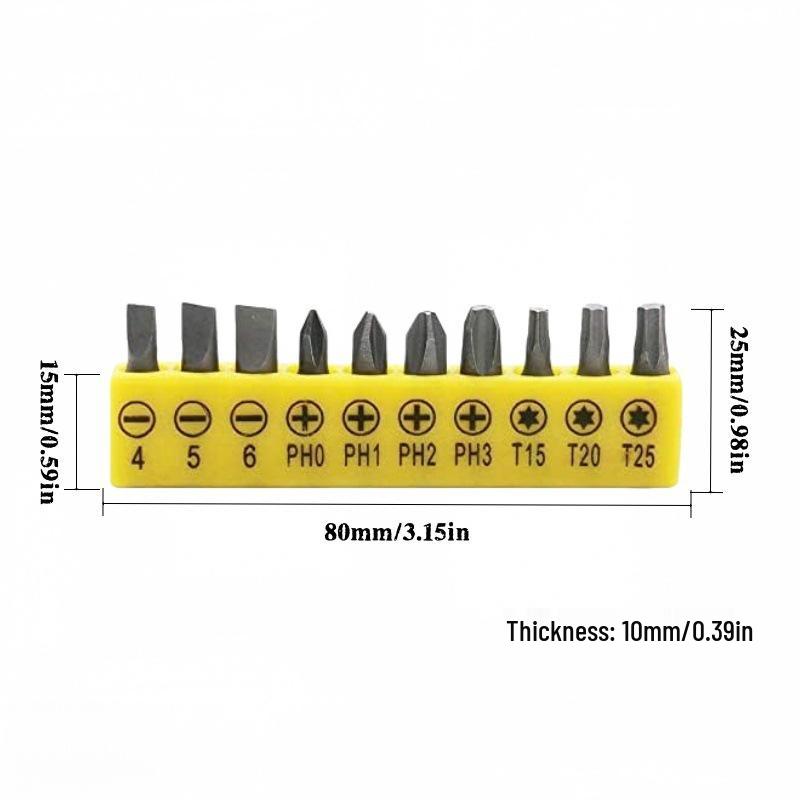 6.35mm L-Shaped Double-Head Hex Wrench for Screwdriver Bits
