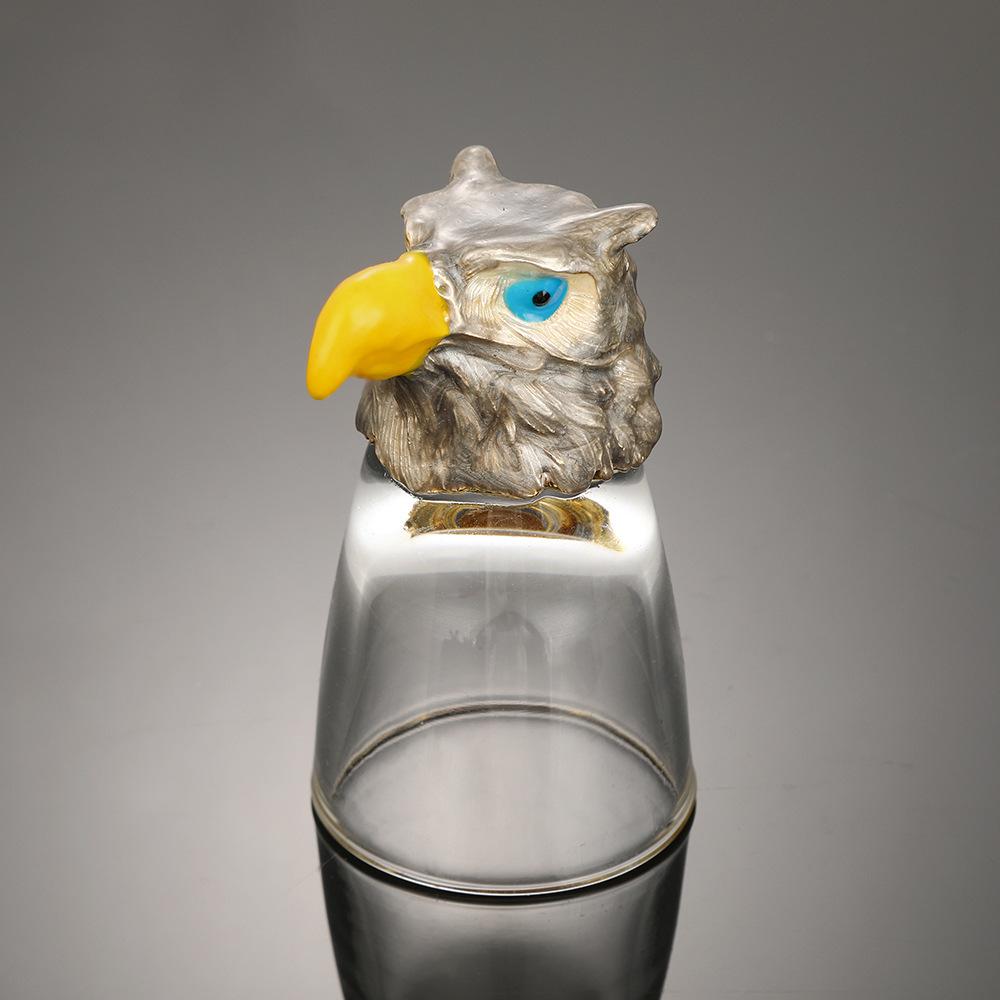 

1 шт. Бокал для вина Роскошный Высококлассный Бытовой Бокал для спиртных напитков Хрустальное стекло Голова зверя Набор для вина Подарочный набор Внутренняя отделка Дом