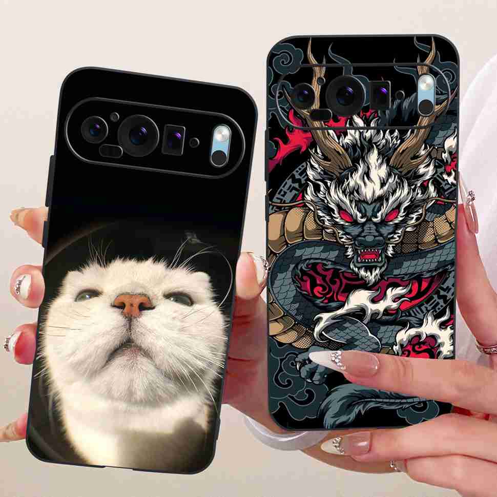 For Google Pixel 9 5G G2YBB Case Butterfly Painting Silicone TPU Black Cover For Google Pixel9 5G GUR25 G1B60 Bumper Shell