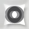 Black White Gray Geometric Series Printed Pattern Square Cushion Cover for Home Living Room Sofa Office Decoration Pillowcase