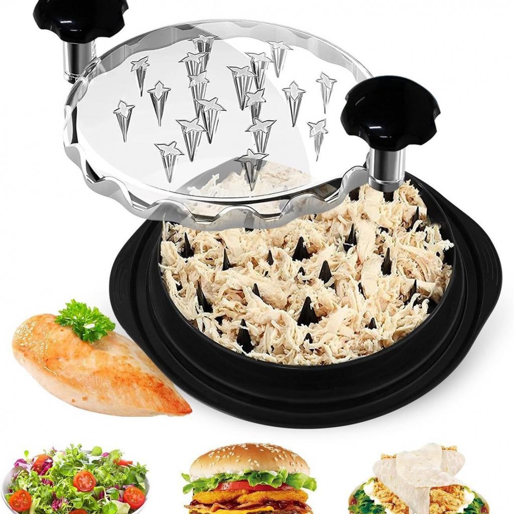 Multifunctional Chicken Breast Shredder Meat Grinder Vegetable Slicer Baby Food Maker Kitchen Tool With Plastic Blades Home Use Easy Clean Durable