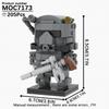 MOOXI Radiation Series MOC Bricks Set BrickHeaded T60 Power Armor Action Figures DIY Building Blocks Kids Toys For Children Gift
