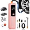 Tire Inflator Portable Air Compressor –Auto Shut-Off, Cordless Rechargeable Digital Car Tire Pump For Car, Motorcycle, Bicycle & Balls