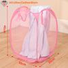 Folding Dirty Clothes Laundry Sorting Basket Bathroom Mesh Storage Bag Frame Bucket Laundry Organizers Storage Pouch