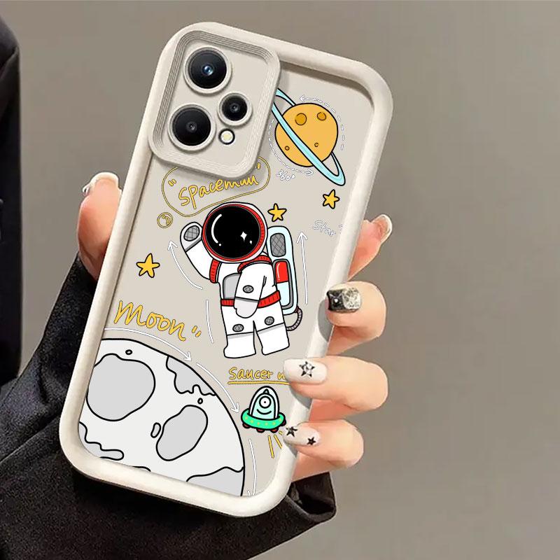 

Милый Чехол для Телефона Космонавт для Realme 8 9 11 14 12 13 Pro Plus C31 C33 C35 C21Y C53 C55 C63 C65 C67 C71 C75 GT 3 6 REALME 8