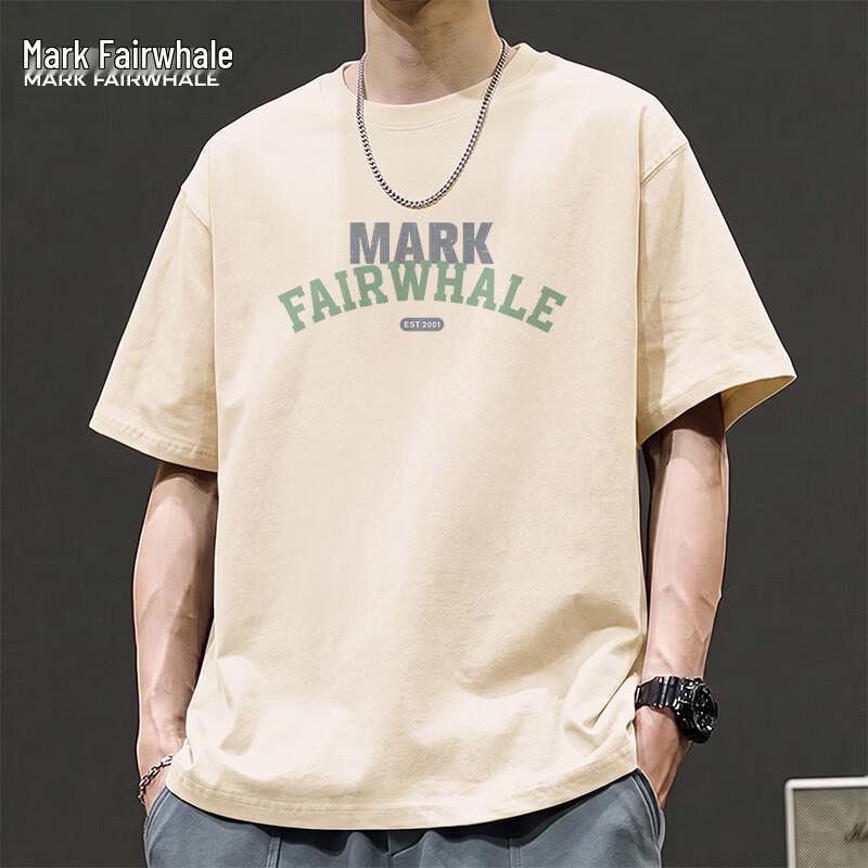 Mark Fairwhale Men's Heavyweight Cotton Antimicrobial Loose Fit T-Shirt